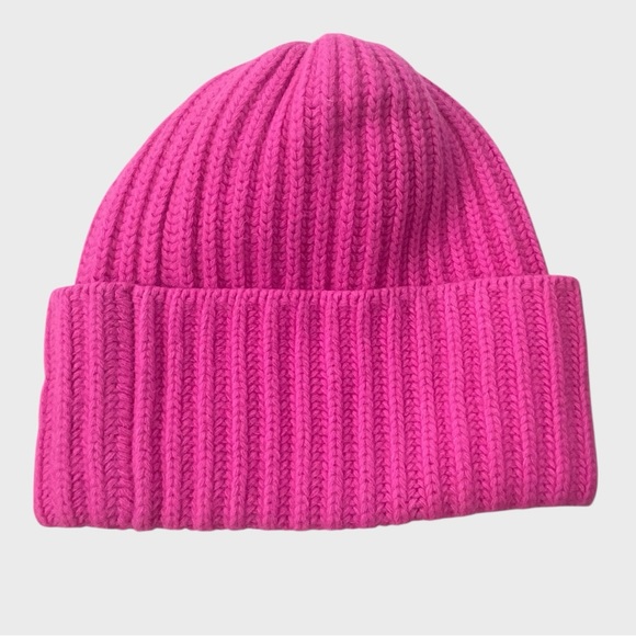 Portolano Hot Pink Cashmere Beanie One Size